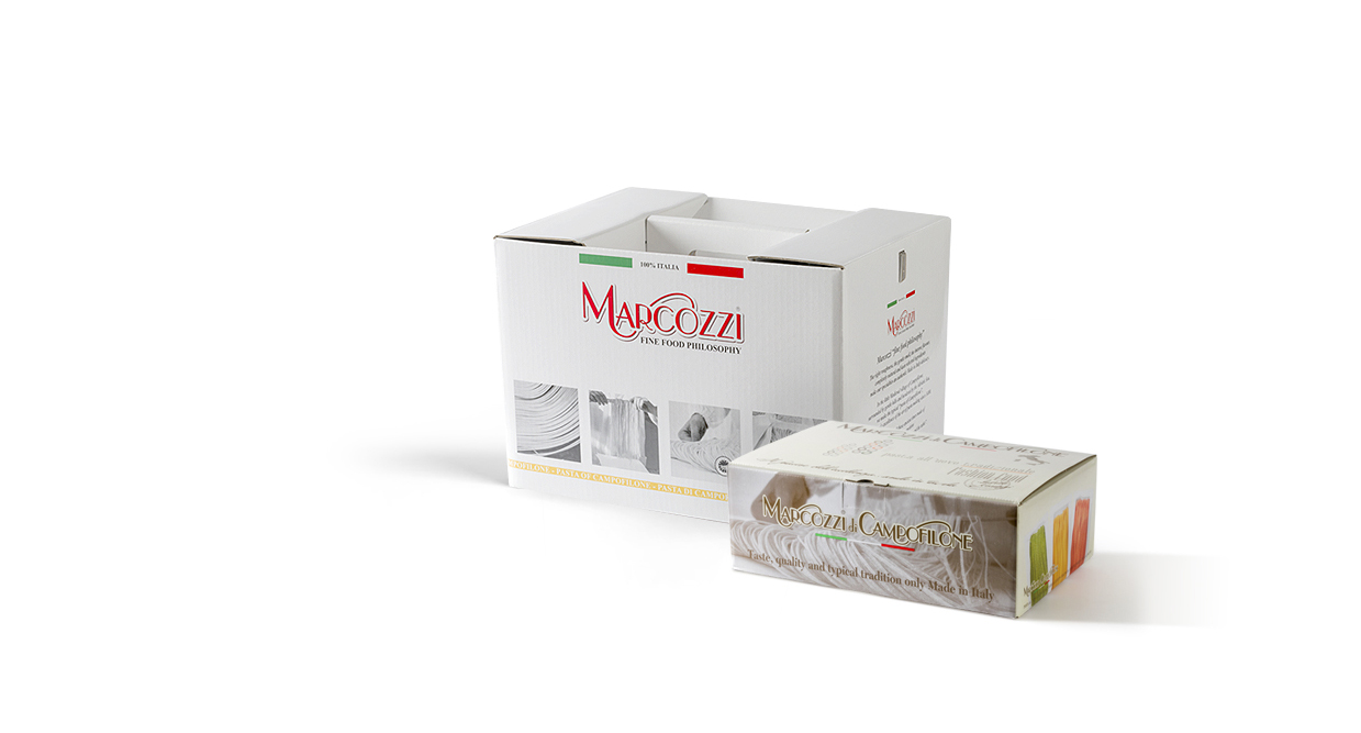 Specialità tradizionali Marcozzi, perfette per ogni occasione, da condividere con le nostre confezioni regalo di pasta di Campofilone.